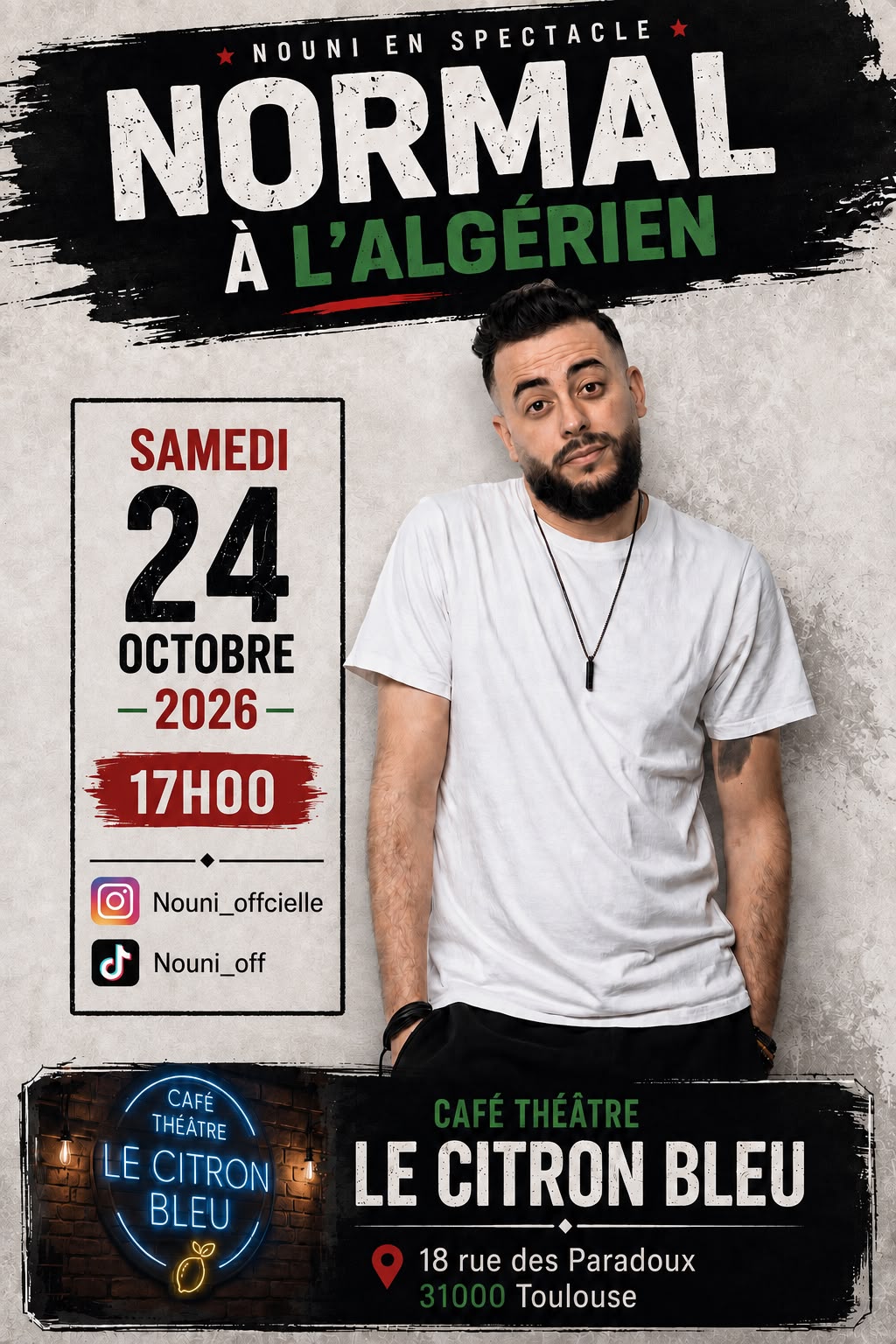 NORMAL À L'ALGÉRIEN - Spectacle joué en arabe dialectal